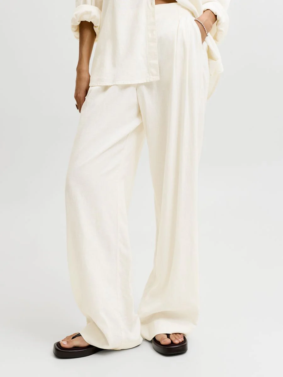 JXALMIRA LINEN BLEND HW PANT WVN LN - Image 5