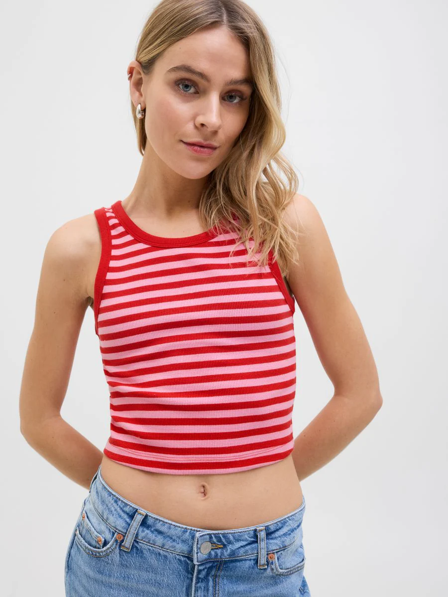 JXFALLON STR SL STRIPE RIB TOP JRS - Image 7