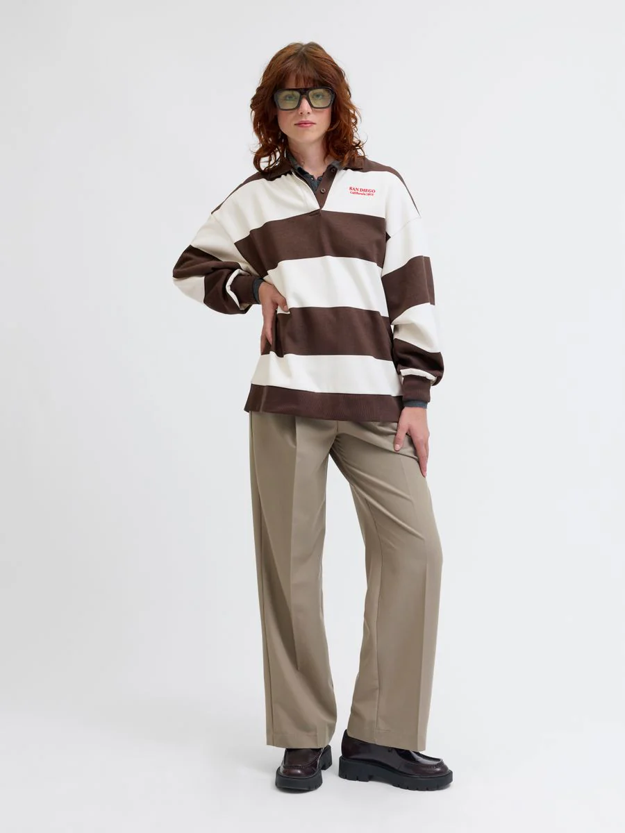 JXPALOMA LOOSE LS STRIPE POLO SWT - Image 8