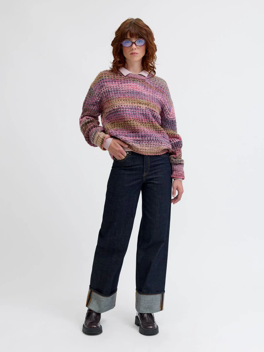 JXSIMONE SPACE DYE CREW NECK KNIT S - Image 7