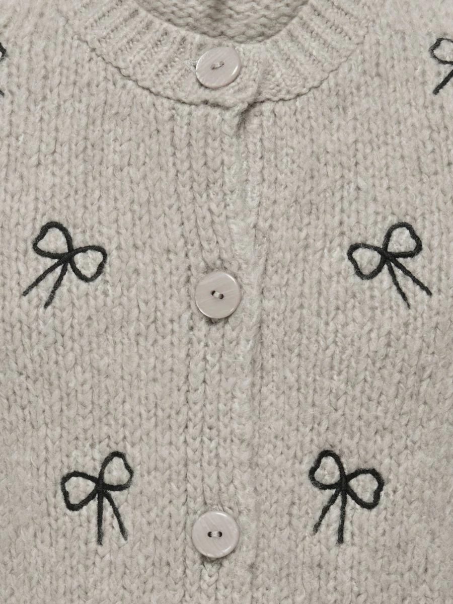 KOGCODY L/S O-NECK BOW CARDIGAN KNT - Image 3
