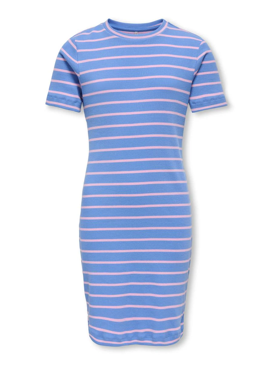 KOGKENYA SS RIB STRIPE DRESS JRS