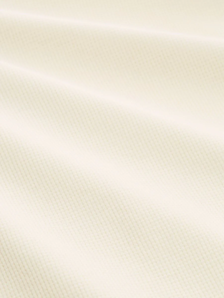 Langarm Poloshirt mit Waffelstruktur - Image 2