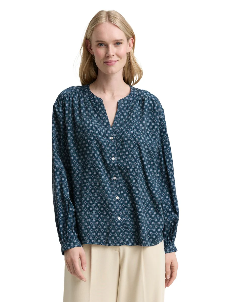 Loose Fit Bluse mit Muster - Image 6