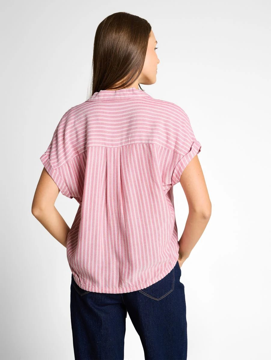blouse striped shortsleeve - Image 3