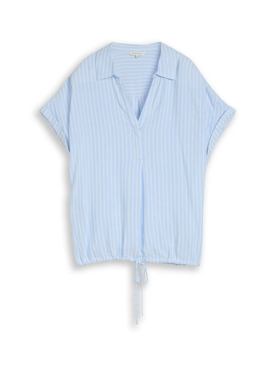 blouse striped shortsleeve - Image 6