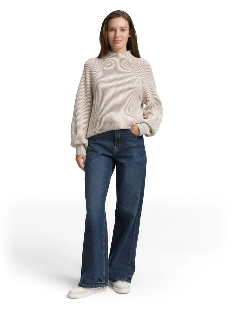 Knit plaited rib pullover - Image 3
