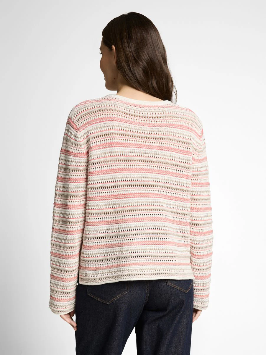 Loose Fit Strickpullover mit Streifenmuster - Image 4