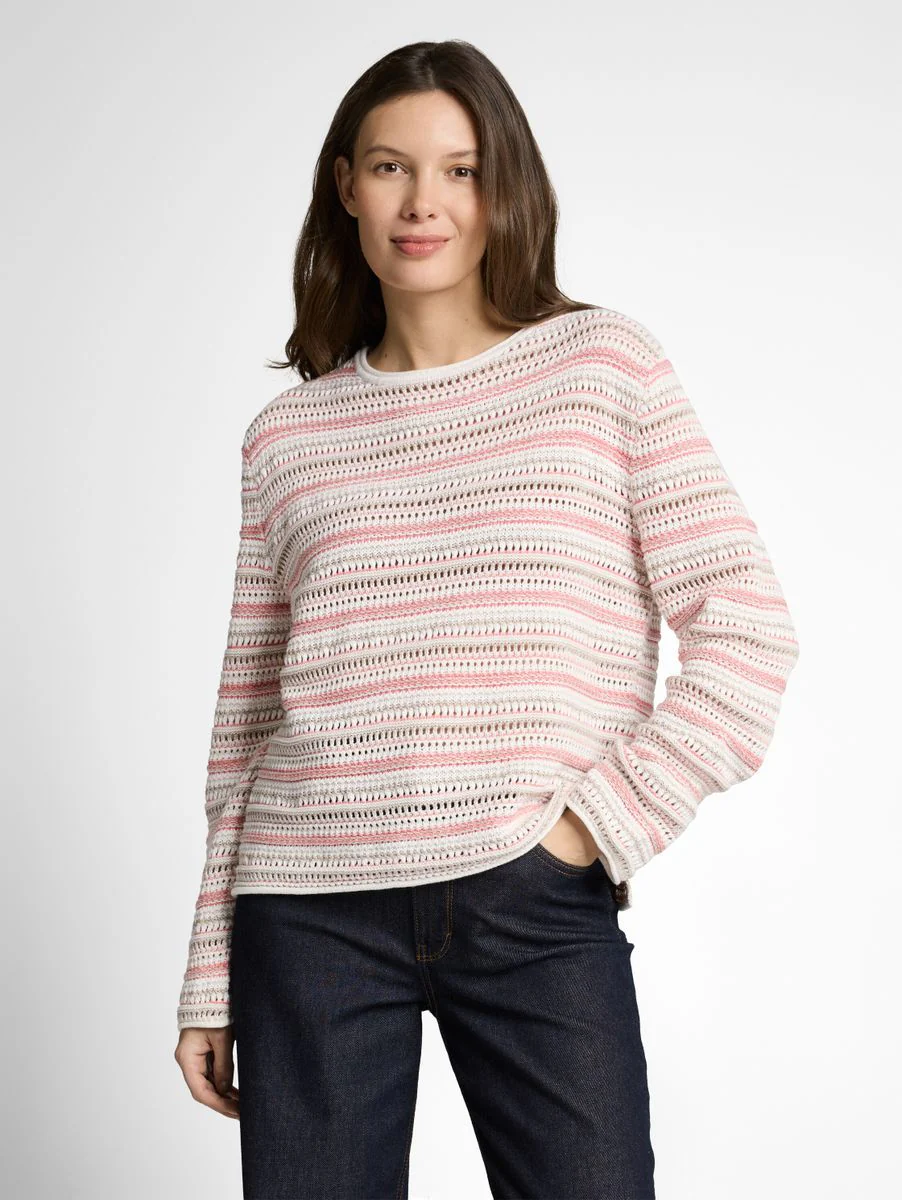 Loose Fit Strickpullover mit Streifenmuster - Image 6