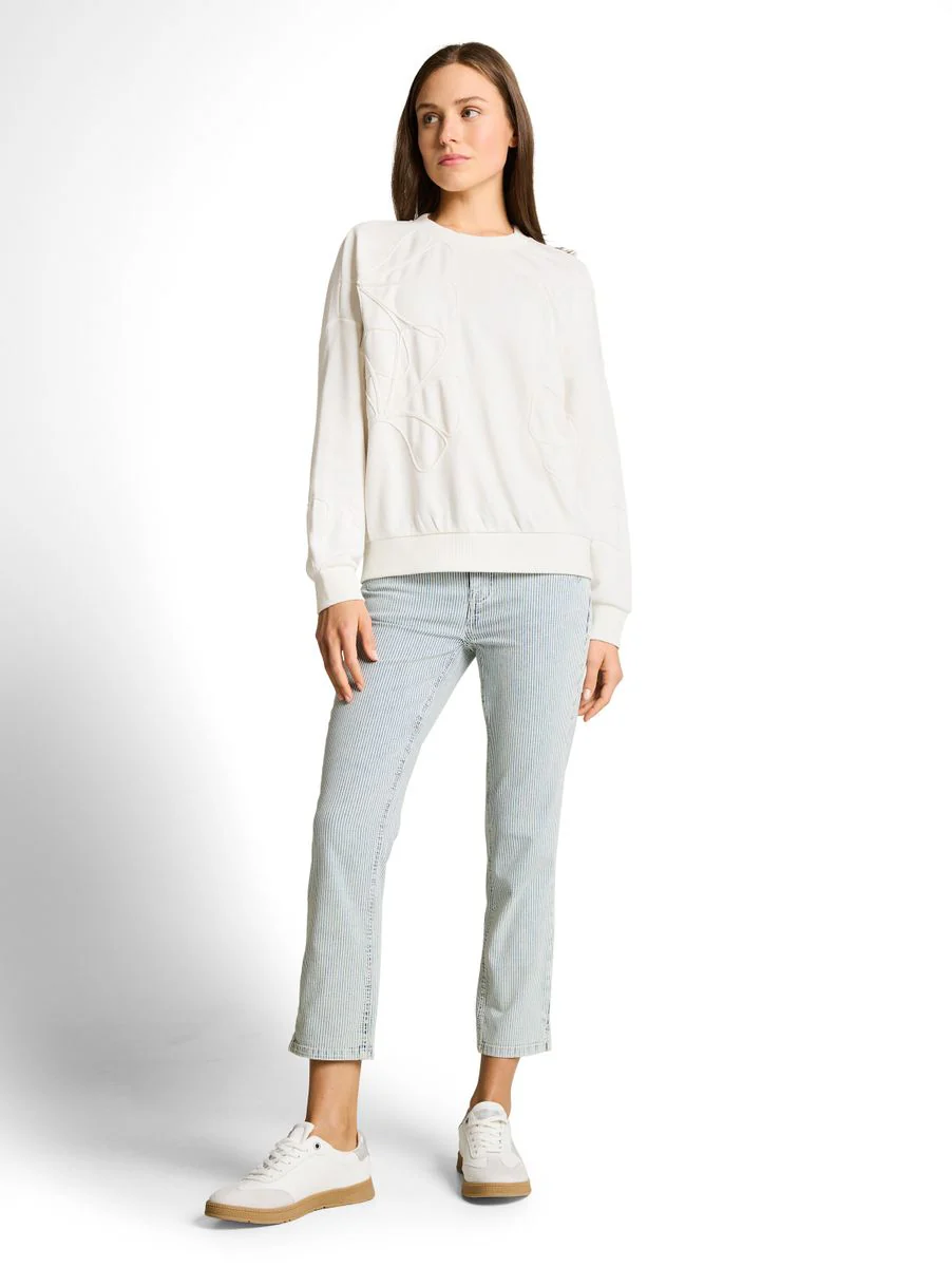 Loose Fit Sweatshirt mit Blumenmuster - Image 3