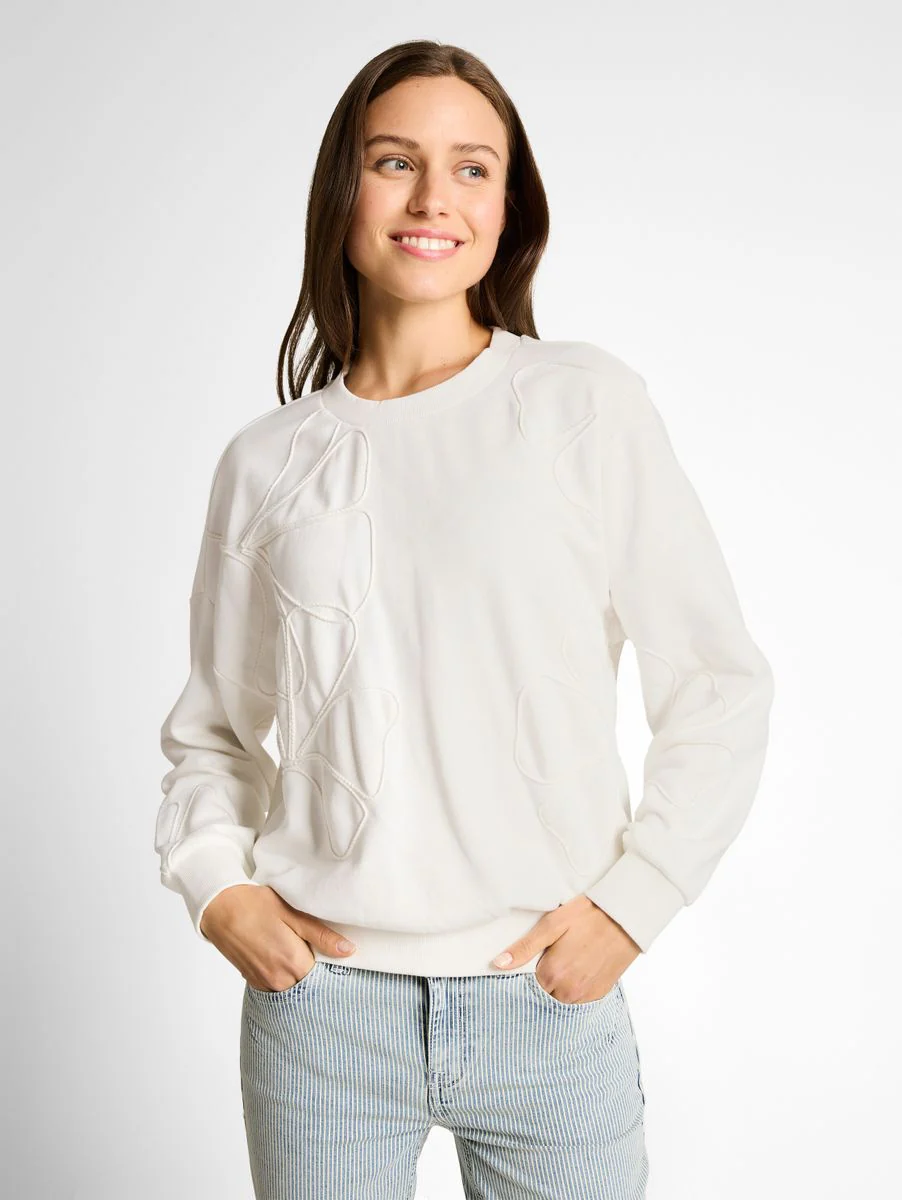 Loose Fit Sweatshirt mit Blumenmuster - Image 5