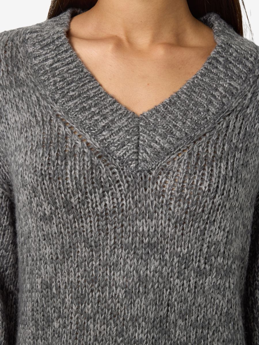 NMGINNA L/S V-NECK KNIT DRESS - Image 4