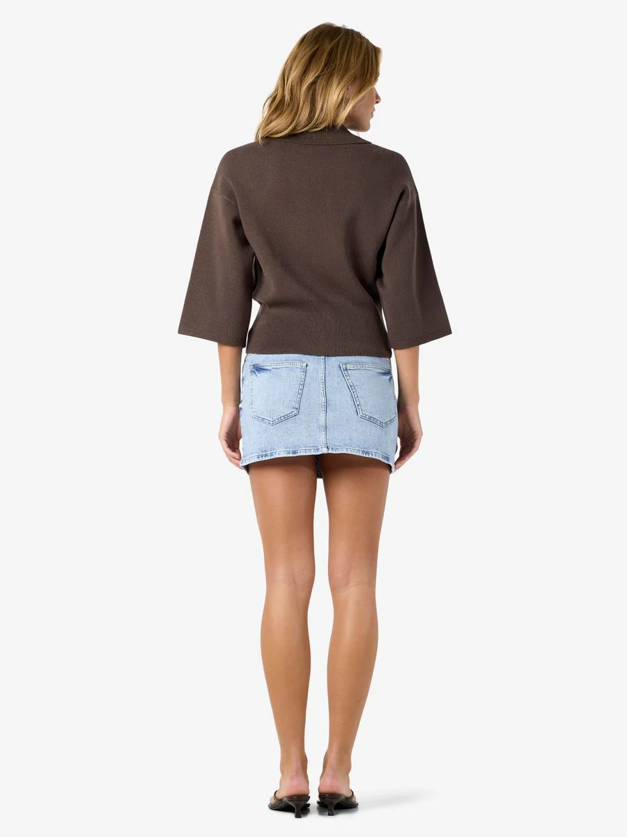 NMSHYLA 3/4 SLEEVE KNIT POLO CARDIG - Image 7