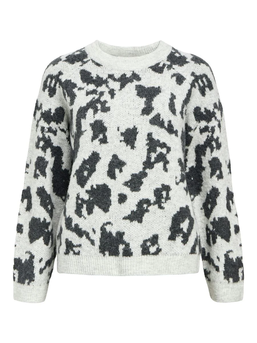 OBJDIANA LS RE O-NECK KNIT NOOS