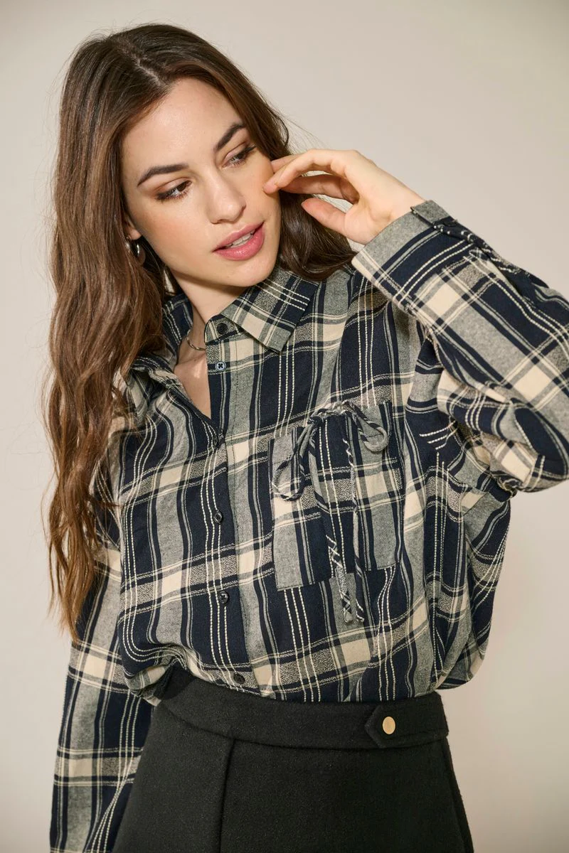 ONLAGDA LS SHORT CHECK SHIRT WVN - Image 3
