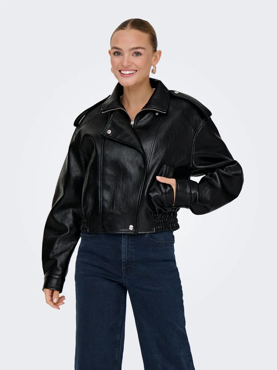 ONLARIS FAUX LEATHER JACKET OTW - Image 4