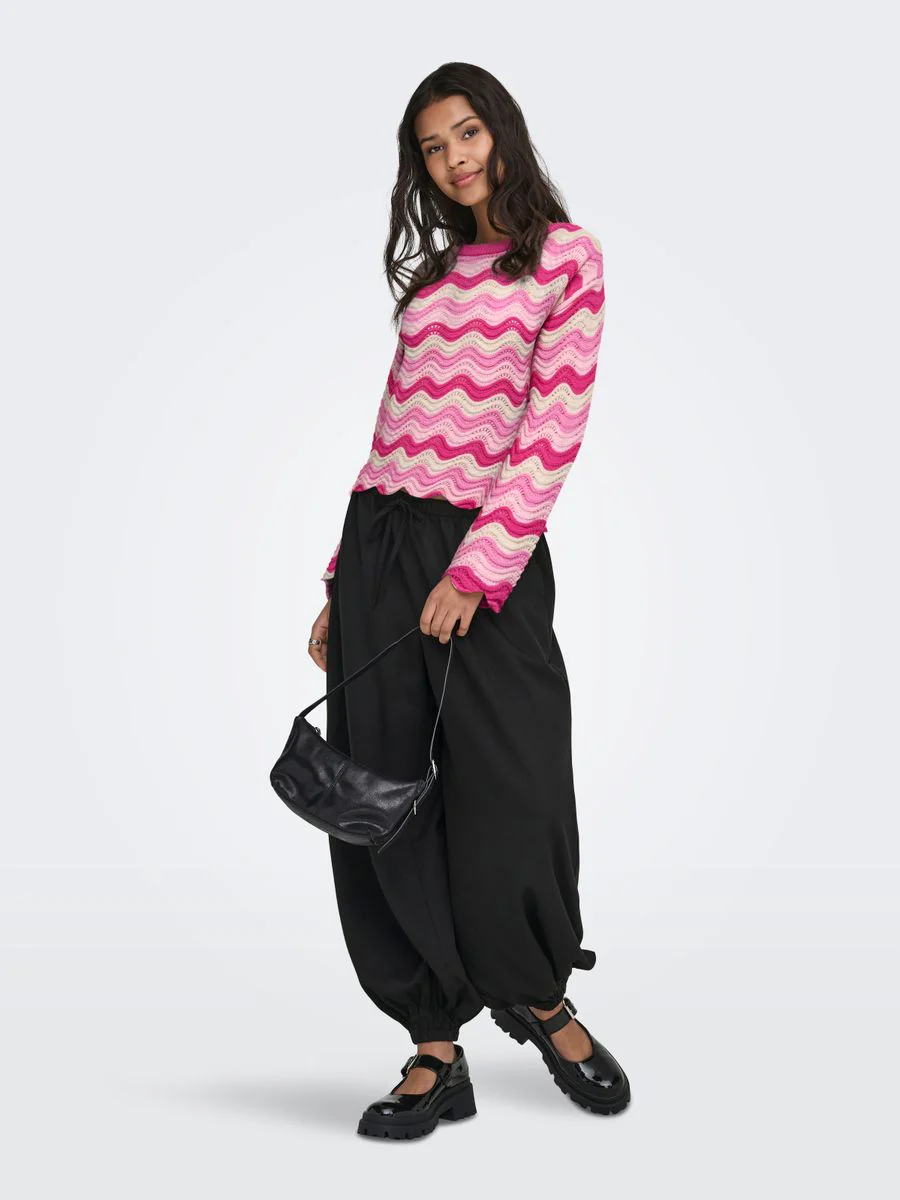 ONLASA LS WAVE STRUCTURE O-NECK CC KNT - Image 4