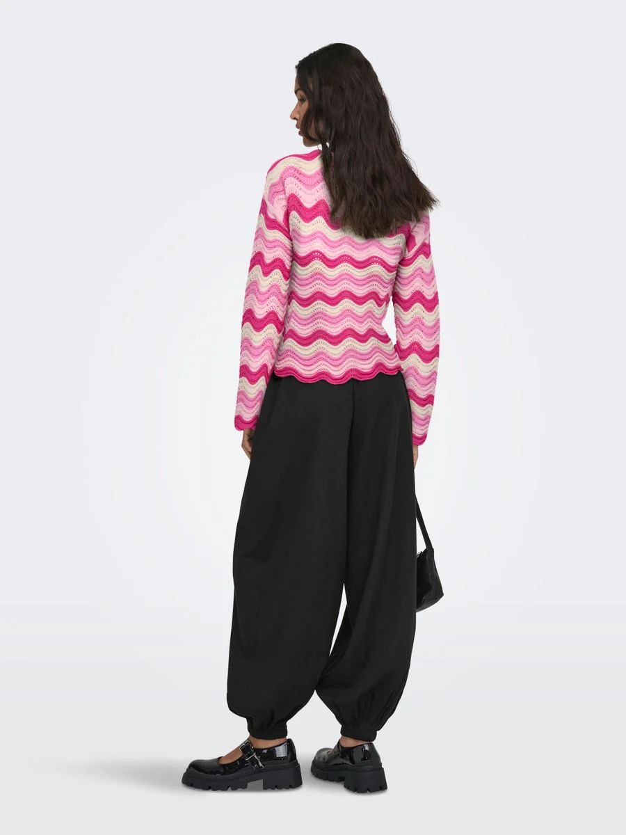 ONLASA LS WAVE STRUCTURE O-NECK CC KNT - Image 5