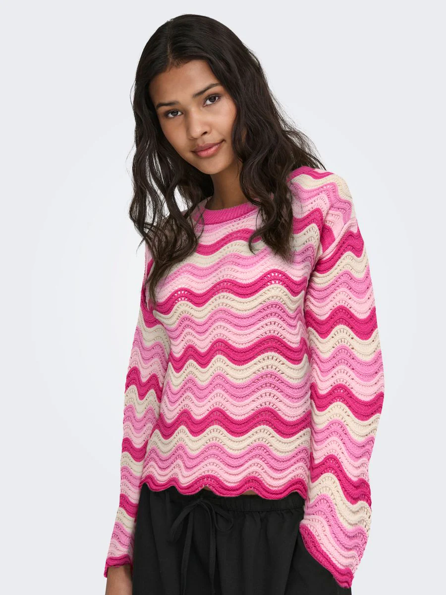 ONLASA LS WAVE STRUCTURE O-NECK CC KNT - Image 6