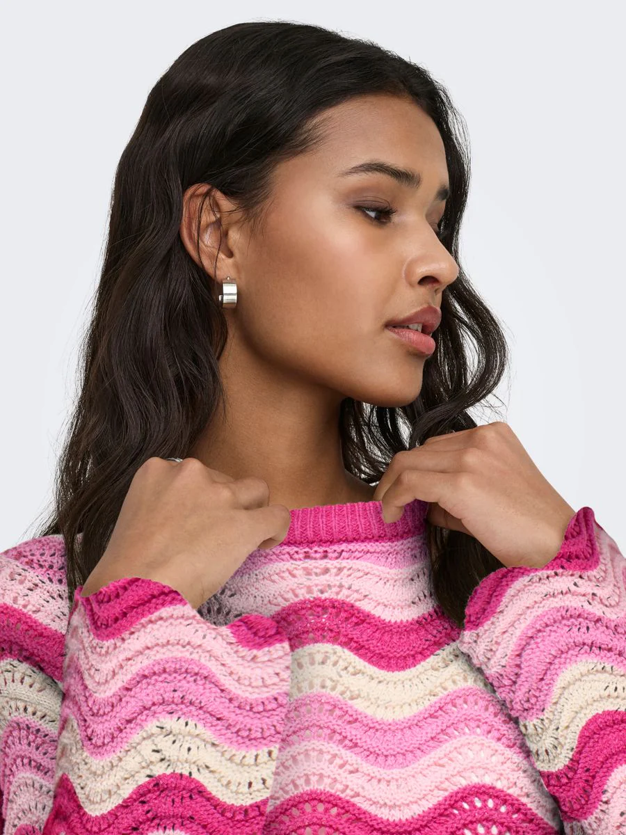 ONLASA LS WAVE STRUCTURE O-NECK CC KNT - Image 7