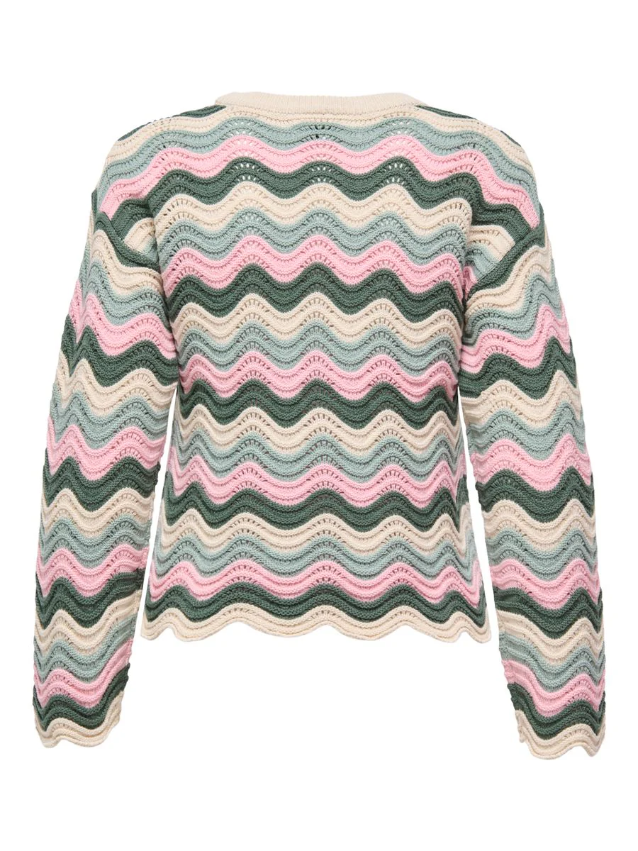 ONLASA LS WAVE STRUCTURE O-NECK CC KNT - Image 8