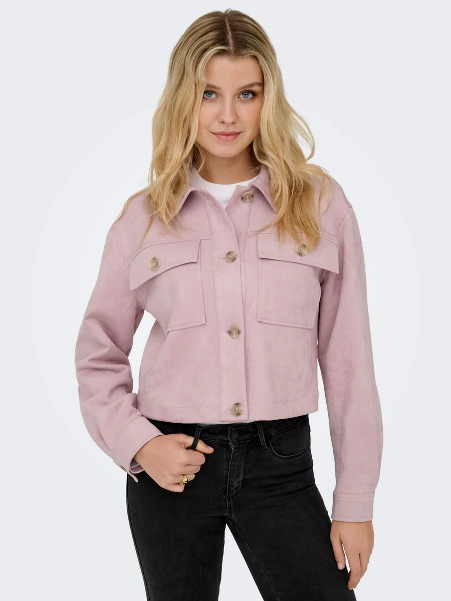 ONLBELICIA FAUX SUEDE JACKET OTW - Image 4