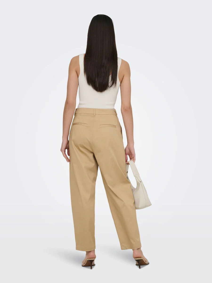 ONLCASIL HW ANK BARREL CHINO PANT C - Image 3