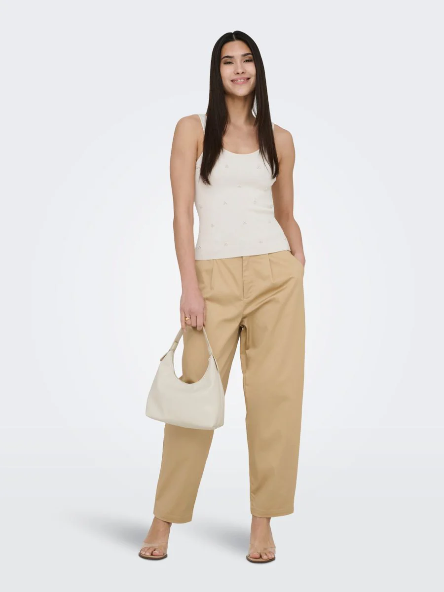 ONLCASIL HW ANK BARREL CHINO PANT C - Image 4
