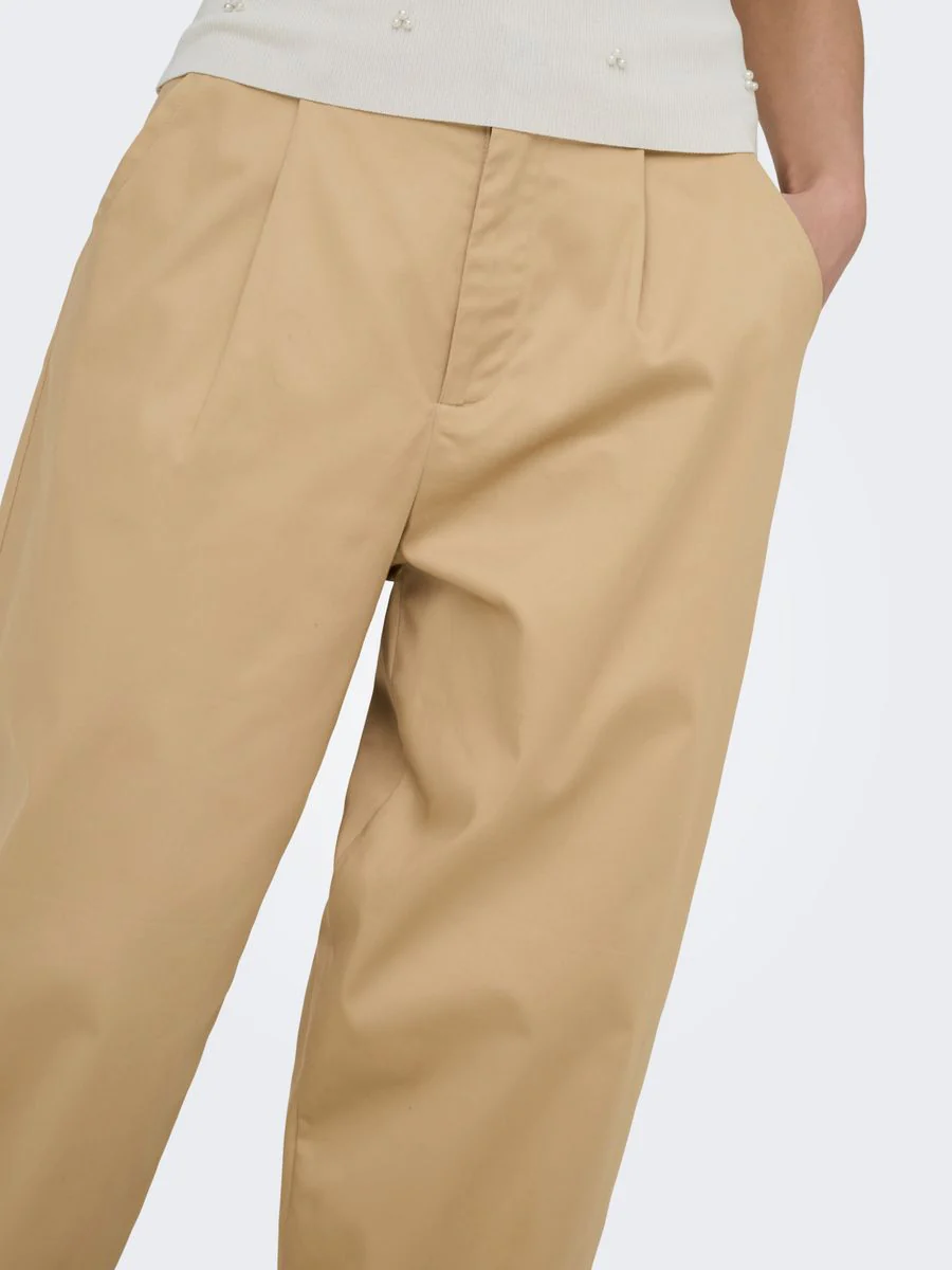 ONLCASIL HW ANK BARREL CHINO PANT C - Image 5