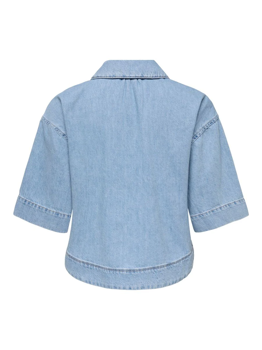ONLCLEO LIFE SS CROP DNM SHIRT PIM - Image 2