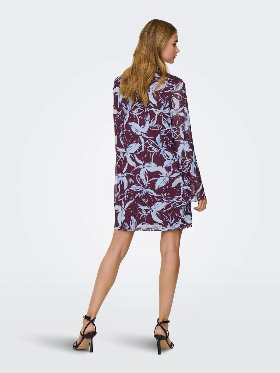 ONLCYRIL MESH L/S V-NECK SHORT DRES - Image 5