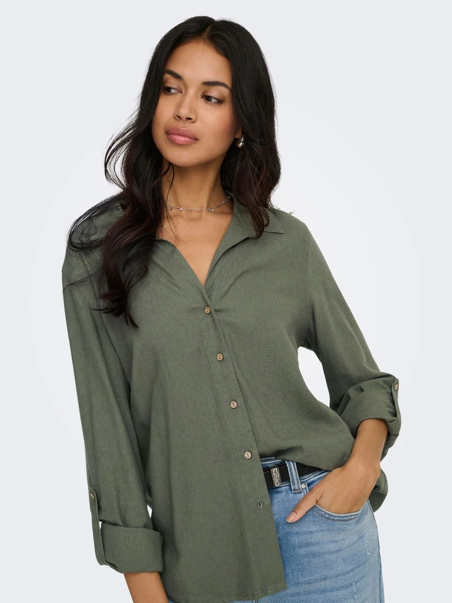 ONLGOA 3/4 STRAP LINEN BL SHIRT CC - Image 7