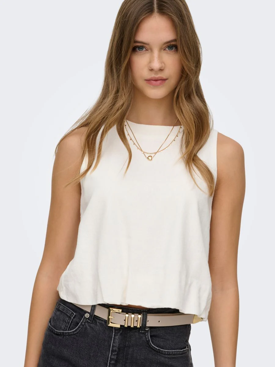 ONLGOA S/L BALLON LINEN BL TOP CC P - Image 6