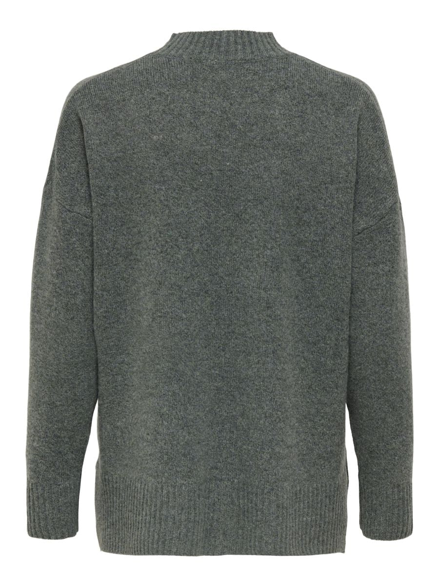 ONLHAZEL LS HIGHNECK OVERS RP KNT - Image 2