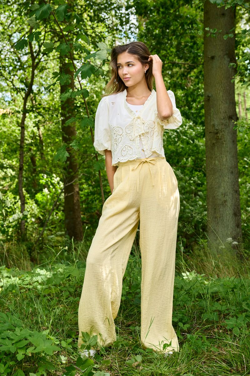 ONLITA MW LINEN LOOK WIDE PANT TLR - Image 3