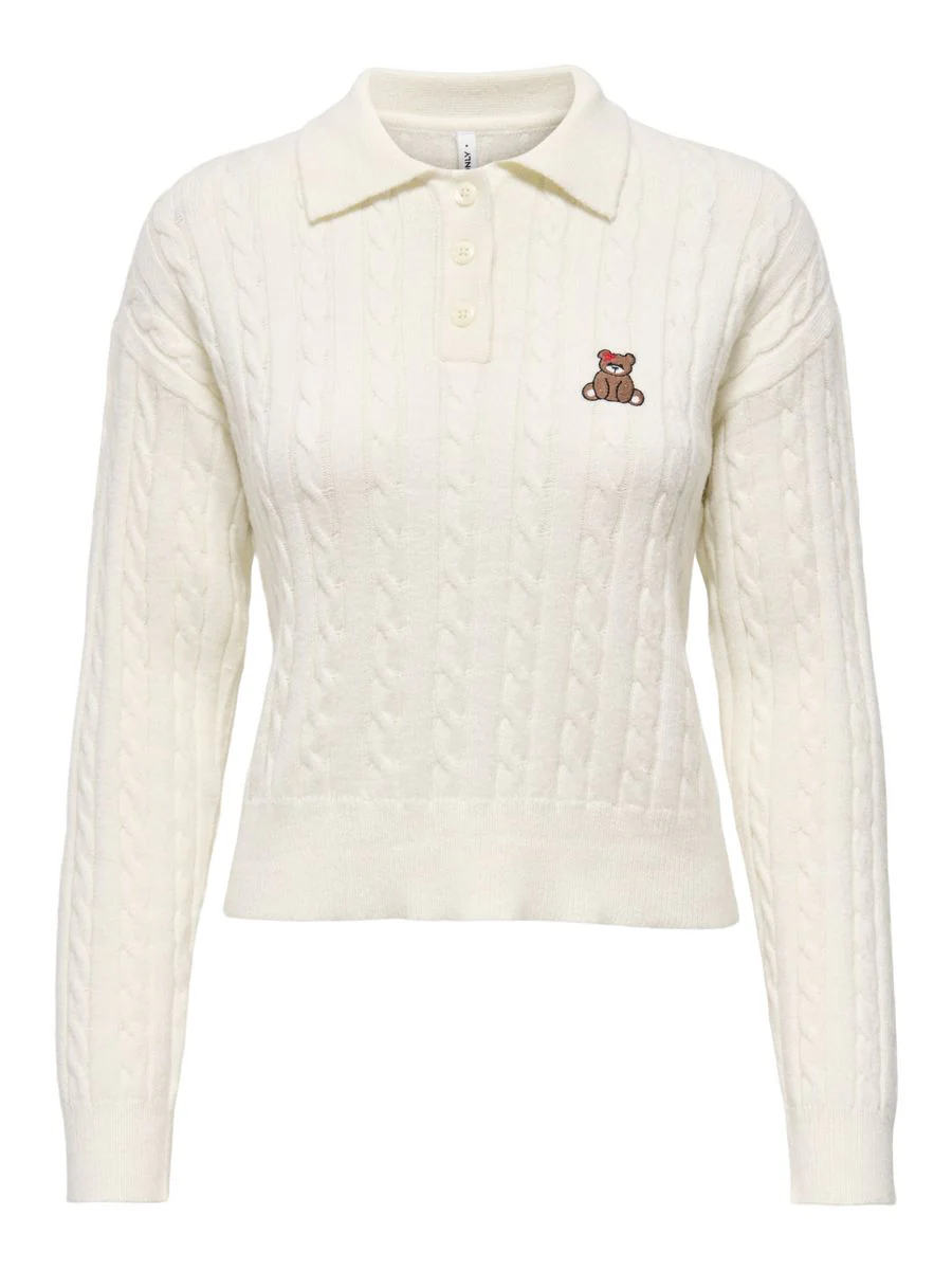 ONLKATIA LS CABLE POLO CC KNT - Image 2