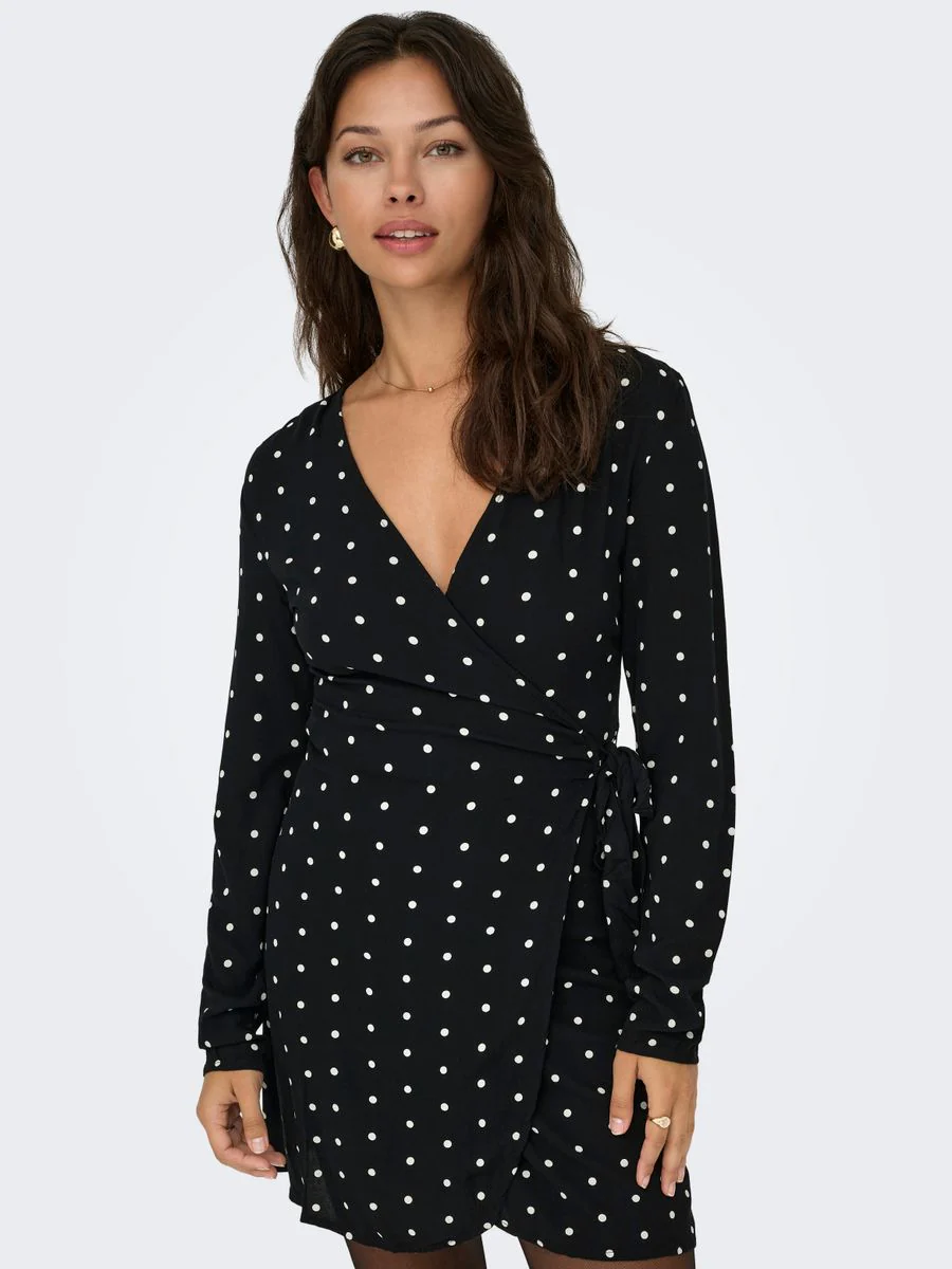 ONLKESHAV L/S V-NECK WRAP DRESS WVN - Image 6