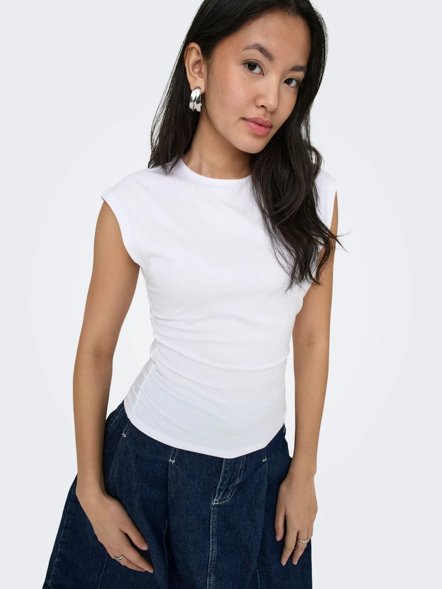 ONLMIRA CAPSL RUCHING TOP JRS NOOS - Image 10