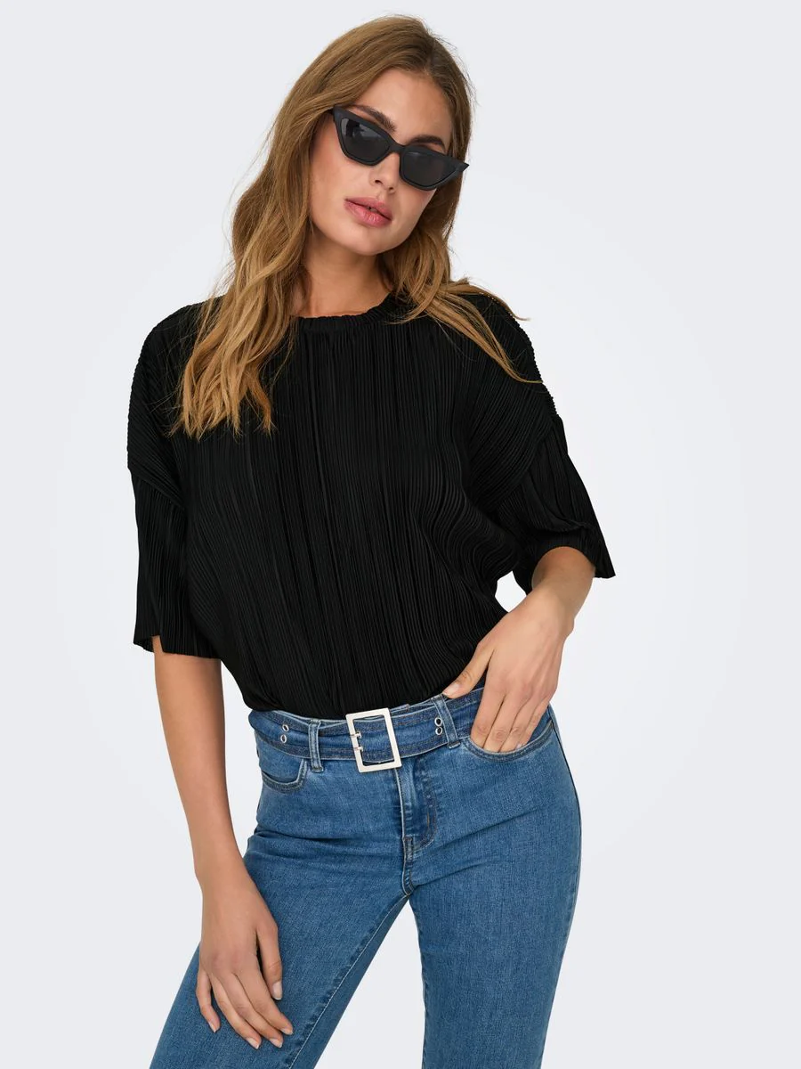 ONLRAVENNA S/S PLISSE TOP NOOS JRS - Image 5