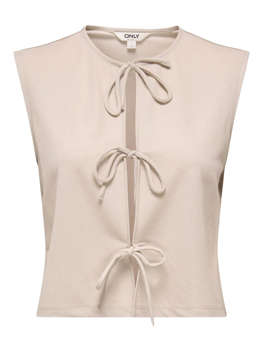 ONLSAKURA SL SHORT TIE TOP WVN - Image 2