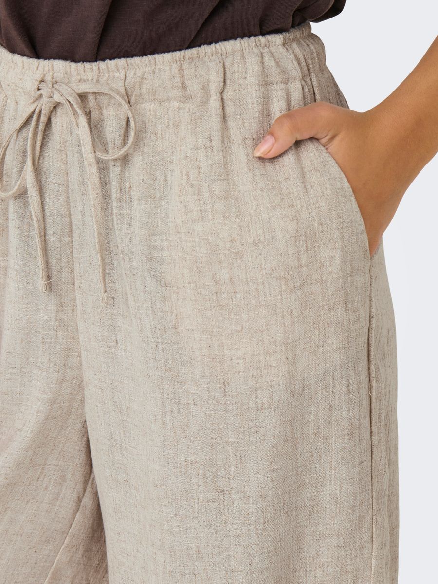 ONLSIESTA MW PULL-UP LIN BL SHORTS - Image 6