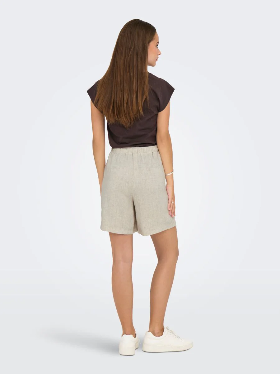 ONLSIESTA MW PULL-UP LIN BL SHORTS - Image 7
