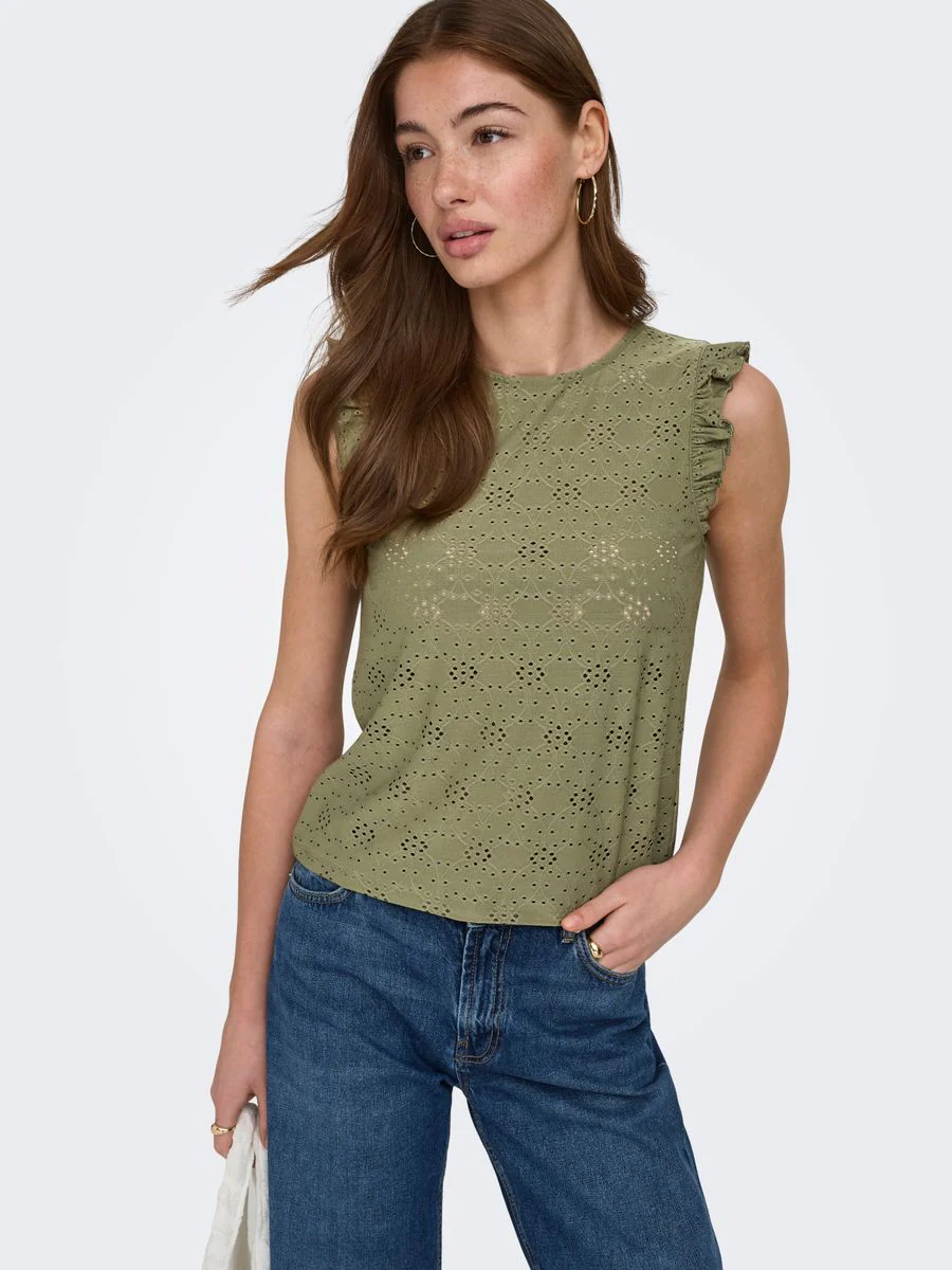 ONLSMILLA S/L FRILL TOP JRS - Image 7
