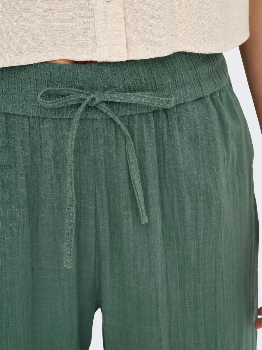 ONLTIZANA COTTON LOOSE PANTS WVN NO - Image 3