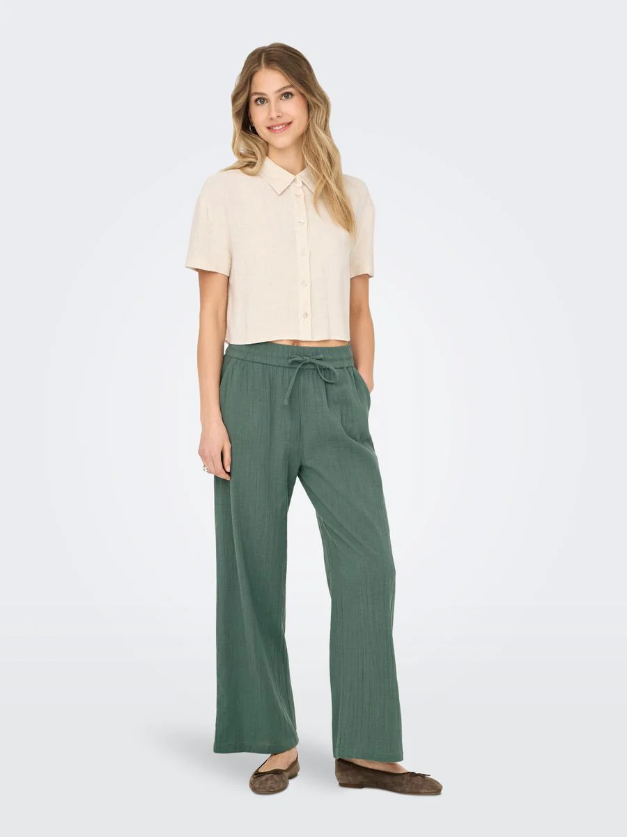 ONLTIZANA COTTON LOOSE PANTS WVN NO - Image 5