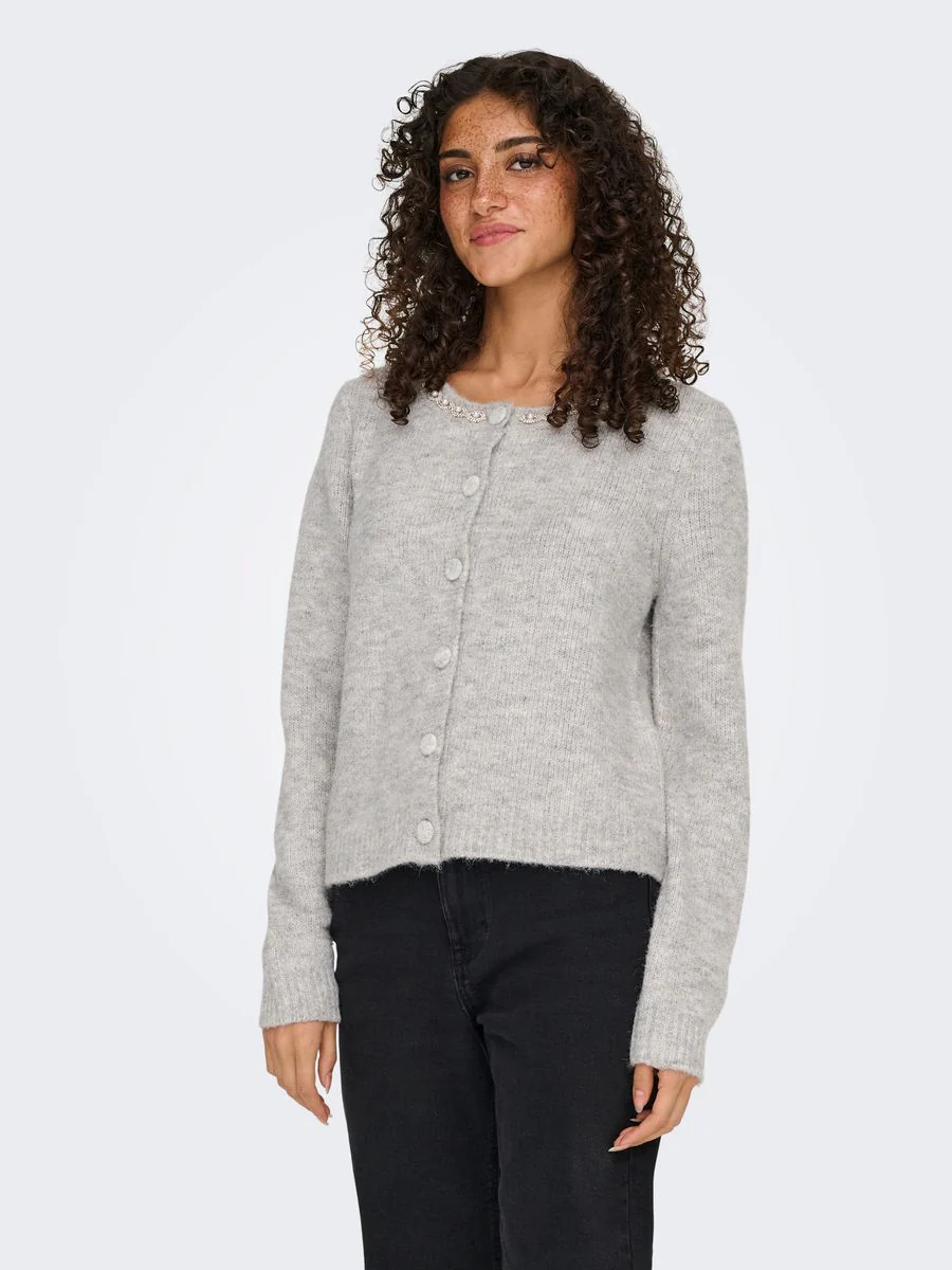 ONLVIVA LS O-NECK BLING CARDI EX KNT - Image 2