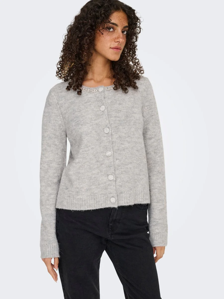 ONLVIVA LS O-NECK BLING CARDI EX KNT - Image 4