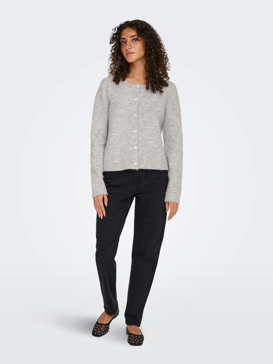 ONLVIVA LS O-NECK BLING CARDI EX KNT - Image 5