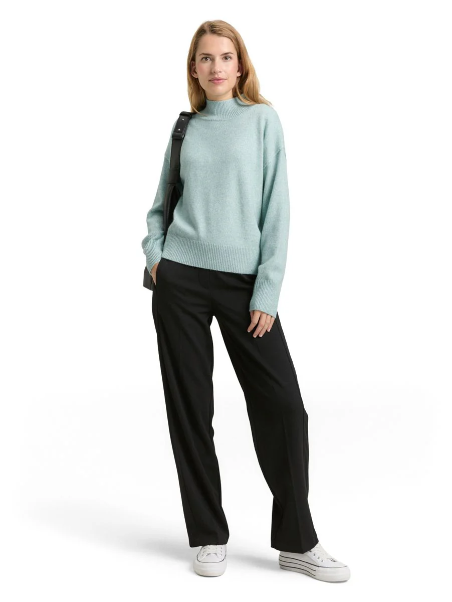 Oversize Strickpullover mit Stehkragen - Image 3