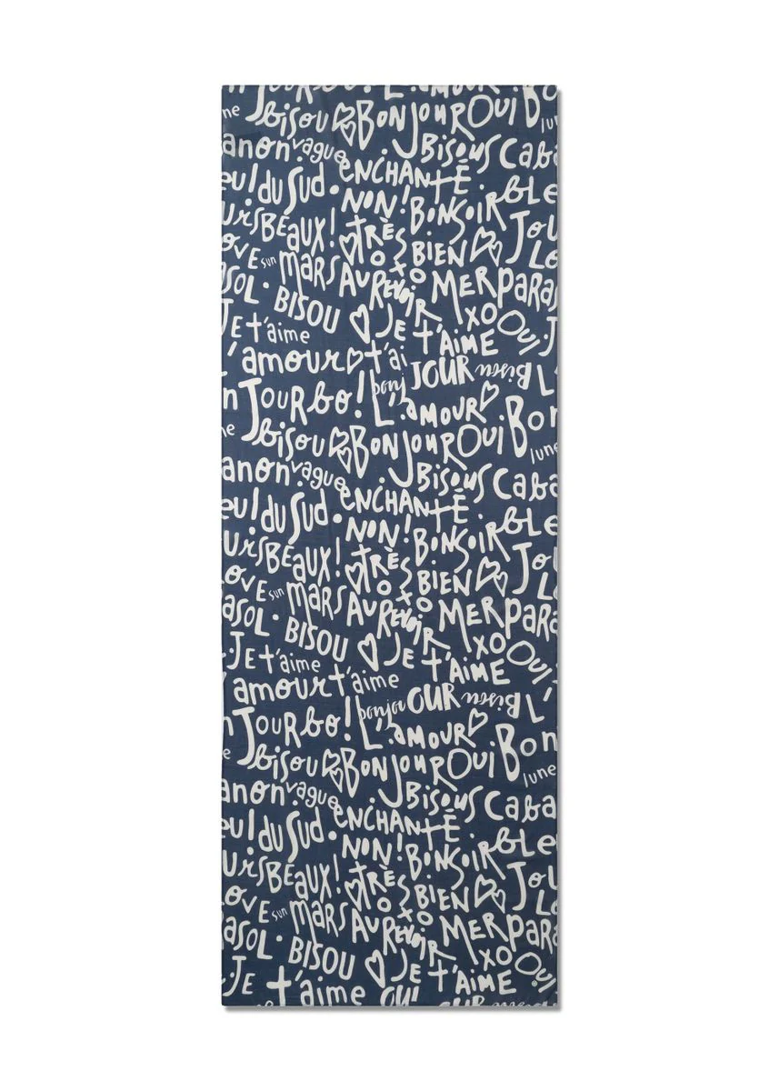 PRINTED SCARF MODAL/COTTON FRENCH Q - Image 2